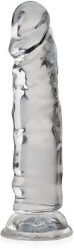 ŻELOWY PENIS 15 cm DILDO Z PRZYSSAWKĄ DO ANUSA LUB WAGINY - 77854371
