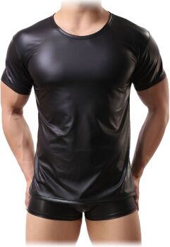 LATEKSOWY T-SHIRT MĘSKI OBCISŁA KOSZULKA Z KRÓTKIM RĘKAWEM r. XL - 70730456