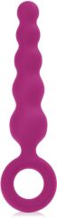 SILIKONOWA SONDA ANALNA KULKOWY ANAL PLUG Z PĘTELKĄ - 73770359