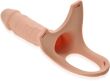 PUSTA PROTEZA POWIĘKSZAJĄCA PENISA O 5 CM STRAP-ON DILDO Z UJŚCIEM I PIERŚCIENIEM NA JĄDRA - 79725353 - 2