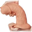 OGROMNE DILDO 6,6 cm ŚREDNICY ZAKRZYWIONY PENIS XXXL Z MOCNĄ PRZYSSAWKĄ - 78197318 - 2