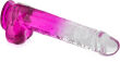 DWUKOLOROWE DILDO 24 cm ŻELOWY SZTUCZNY PENIS NA MOCNEJ PRZYSSAWCE - 73974127 - 2