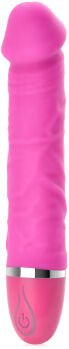 SILIKONOWY WIBRATOR - ŻYLASTY PENIS, MASAŻER DO CIPKI - 71312645