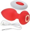 WIBRUJĄCY KOREK ANALNY WIBRATOR Z PILOTEM SILIKONOWY BUTT PLUG SEX ANAL - 84567819 - 2