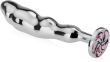 STALOWE DILDO ANALNE OZDOBNA ZATYCZKA KOREK ANAL PLUG - 77222297 - 2