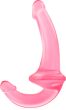 STRAP ON BEZ PASÓW - DWA PENISY DO POCHWY I ANUSA PODWÓJNE DILDO 2w1 – 77133762 - 2