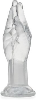 ŻELOWA DŁOŃ DO FISTINGU BDSM DILDO RĘKA 1:1 NA MOCNEJ PRZYSSAWCE - 70090448