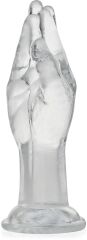 ŻELOWA DŁOŃ DO FISTINGU BDSM DILDO RĘKA 1:1 NA MOCNEJ PRZYSSAWCE - 70090448