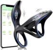 PIERŚCIEŃ WIBRACYJNY NA EREKCJĘ Z DODATKOWYM BODŹCEM - STYMULATOR DLA PAR -  STEROWANY TELEFONEM BLUETOOTH - 56466678 - 2