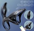 PIERŚCIEŃ WIBRACYJNY NA EREKCJĘ Z DODATKOWYM BODŹCEM - STYMULATOR DLA PAR -  STEROWANY TELEFONEM BLUETOOTH - 56466678 - 4