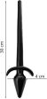 DWUSTRONNY KOREK DILDO ANALNE PENIS Z OGONKIEM DŁUGI 30cm BUTT PLUG - 77756001 - 3