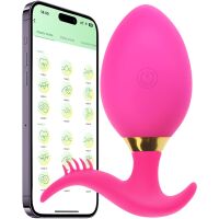 WIBRUJACE JAJKO APP SEX MASAŻER WIBRATOR DAMSKI STEROWANY TELEFONEM APLIKACJA - 76789111