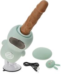 SEX MASZYNA Z PILOTEM PODGRZEWANY DO 42stC WIBRATOR POSUWISTY ROBOT DO ORGAZMÓW - 71750764