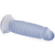 Żelowy sztuczny penis z wypustkami super stymulacja 13 cm  - 72653394 - 2