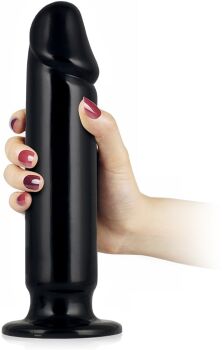 OLBRZYMIE DILDO ANALANE 23 cm ANAL PLUG Z PRZYSSAWKĄ KOREK KING SIZE - 79538535