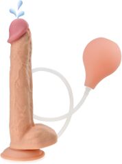 DUŻE DILDO 29cm Z WYTRYSKIEM PENIS PENETRATOR NA PRZYSSAWCE - 72992681