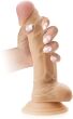 MIĘKKIE DILDO REALSITYCZNY PENIS SZTUCZNY CZŁONEK Z PRZYSSAWKĄ + ŻEL POSLIZGOWY LUBYKANT - 75432244 - 3