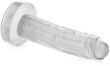 ŻELOWE DILDO NA PRZYSSAWCE PROSTY PENIS DO PIESZCZOT POCHWY I ANUSA - 77133594 - 2