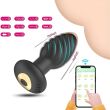 WIBRUJĄCY KOREK ANALNY WIBRATOR STEROWANY SMARTFONEM APP ANAL BUTT PLUG - 89876572 - 7