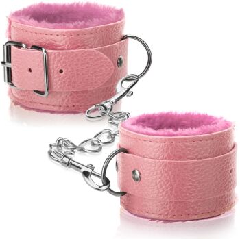 ELEGANCKIE KAJDANKI Z FUTERKIEM NA RĘCE LUB NOGI - 70379390