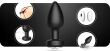 WIBRUJĄCY KOREK ANALNY WIBRATOR Z PILOTEM ZDALNIE STEROWANY ANAL PLUG - 78678990 - 12