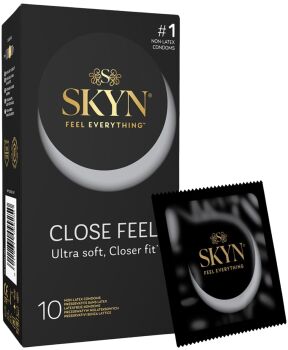 PREZERWATYWY SKYN CLOSE FEEL ŚCIŚLE PRZYLEGAJĄCE BEZ LATEKSU 10 SZT. - 78900871
