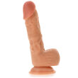 Dildo realistyczne sztuczny penis z jądrami 18 cm cielisty - 77190924 - 2