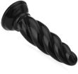KRĘCONE DILDO ANALNE I POCHWOWE Z PRZYSSAWKĄ SEX PENIS KOREK DO ANUSA BUTT PLUG - 33368189 - 2