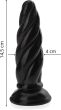 KRĘCONE DILDO ANALNE I POCHWOWE Z PRZYSSAWKĄ SEX PENIS KOREK DO ANUSA BUTT PLUG - 33368189 - 3