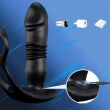 DWUSILNIKOWY POSUWISTY MASAŻER PROSTATY Z PIERŚCIENIEM EREKCYJNYM 12 FUNKCJI + TURBO - 73024058 - 3