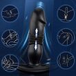 DWUSILNIKOWY POSUWISTY MASAŻER PROSTATY Z PIERŚCIENIEM EREKCYJNYM 12 FUNKCJI + TURBO - 73024058 - 4