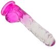 ŻELOWE DILDO Z PRZYSSAWKĄ SZTUCZNY PENIS Z JĄDRAMI SEX DONG DO MASTURBACJI - 55642214 - 2