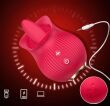 MASTURBATOR ŁECHTACZKOWY W KSZTAŁCIE KWIATU, PIĘKNY MASAŻER KOBIECY DO ROBIENIA MINETY, WIBRACJE + LIZANIE - 86296655 - 6