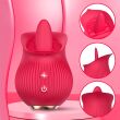 MASTURBATOR ŁECHTACZKOWY W KSZTAŁCIE KWIATU, PIĘKNY MASAŻER KOBIECY DO ROBIENIA MINETY, WIBRACJE + LIZANIE - 86296655 - 3