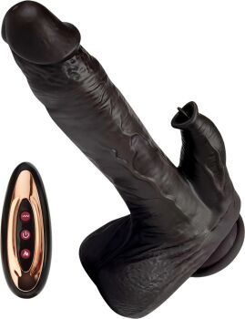 WIBRATOR DAMSKI Z RUCHEM POSUWISTYM PENIS DILDO PODGRZEWANY 39stC STEROWANY PILOTEM - 78866579