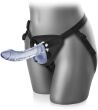 MIĘCIUTKIE DILDO STRAP-ON ŻELOWY PENIS NA PASACH - 71608363 - 4