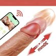 REALISTYCZNY WIBRATOR DAMSKI PENIS Z RUCHEM POSUWISTYM PODGRZEWANY 39stC APLIKACJE APP SMARTFON - 76578902 - 2