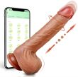 REALISTYCZNY WIBRATOR DAMSKI PENIS Z RUCHEM POSUWISTYM PODGRZEWANY 39stC APLIKACJE APP SMARTFON - 76578902 - 3