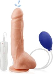 WIBRUJĄCE DILDO Z WYTRYSKIEM - 10 FUNKCJI - WIBRATOR PENIS NA PRZYSSAWCE - 77474890