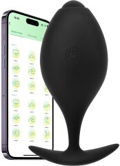 WIBRUJĄCY KOREK ANALNY ANAL PLUG DUŻY STEROWANY APIKACJĄ SMARTFON BUTT PLUG - 87190111
