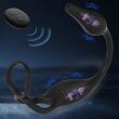 PIERŚCIEŃ NA PENISA I JĄDRA Z KORKIEM ANALNYM - STEROWANY PILOTEM - MASAŻER PROSTATY -2 WIBRATORY - 19002378 - 3