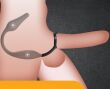 PIERŚCIEŃ NA PENISA I JĄDRA Z KORKIEM ANALNYM - STEROWANY PILOTEM - MASAŻER PROSTATY -2 WIBRATORY - 19002378 - 2