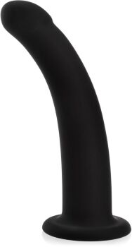 SILIKONOWE DILDO NA PRZYSSAWCE CIENKI ZAKRZYWIONY PENIS DO WAGINY I ANUSA - 73730265