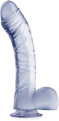 PRZEŹROCZYSTE MIĘCIUTKIE DILDO PENIS ŻELOWY DSR 0523771