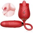 PODWÓJNY MASTURBATOR DLA KOBIET 100 OPCJI PIESZCZOT Z POSUWISTYM PENISEM I RUCHOMYM JĘZYKIEM 2w1 - 77452900 - 5