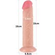 DWUWARSTWOWE DILDO Z RUCHMĄ SKÓRKĄ PENIS DONG Z ODKRĘCANĄ PRZYSSAWKĄ CYBERSKÓRA - 93464052 - 14