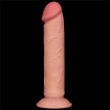 DWUWARSTWOWE DILDO Z RUCHMĄ SKÓRKĄ PENIS DONG Z ODKRĘCANĄ PRZYSSAWKĄ CYBERSKÓRA - 93464052 - 7