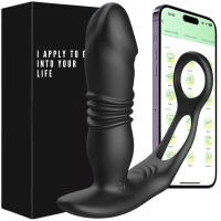 MASAŻER PROSTATY RUCH GÓRA-DÓŁ + RINGI NA PENISA I JĄDRA + MASAŻER KROCZA - 82677811