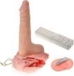 DMUCHANA PIŁKA Z WIBRUJĄCYM DILDO REALISTYCZNY WIBRATOR SZTUCZNY PENIS 16 cm - 72111302 - 3