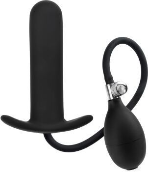 POMPOWANE DILDO ANALNE LUB WAGINALNE DMUCHANY KOREK PLUG Z UCHWYTEM - 70821122